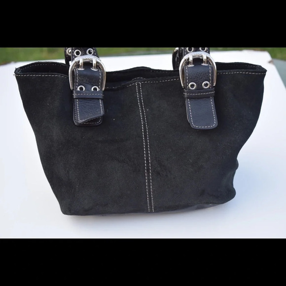 Tignanello suede tote bag - Picture 7 of 8